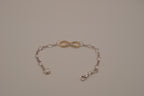 Two-tone infinity chain bracelet