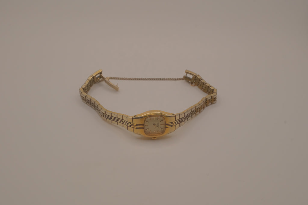 Seiko women's gold-tone quartz cocktail watch