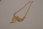 Vintage &nbsp;asymmetrical abstract pendant necklace
