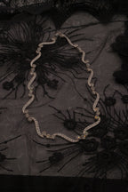 Vintage rhinestones Wave Necklace