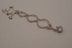 Vintage scalloped rhinestone choker necklace