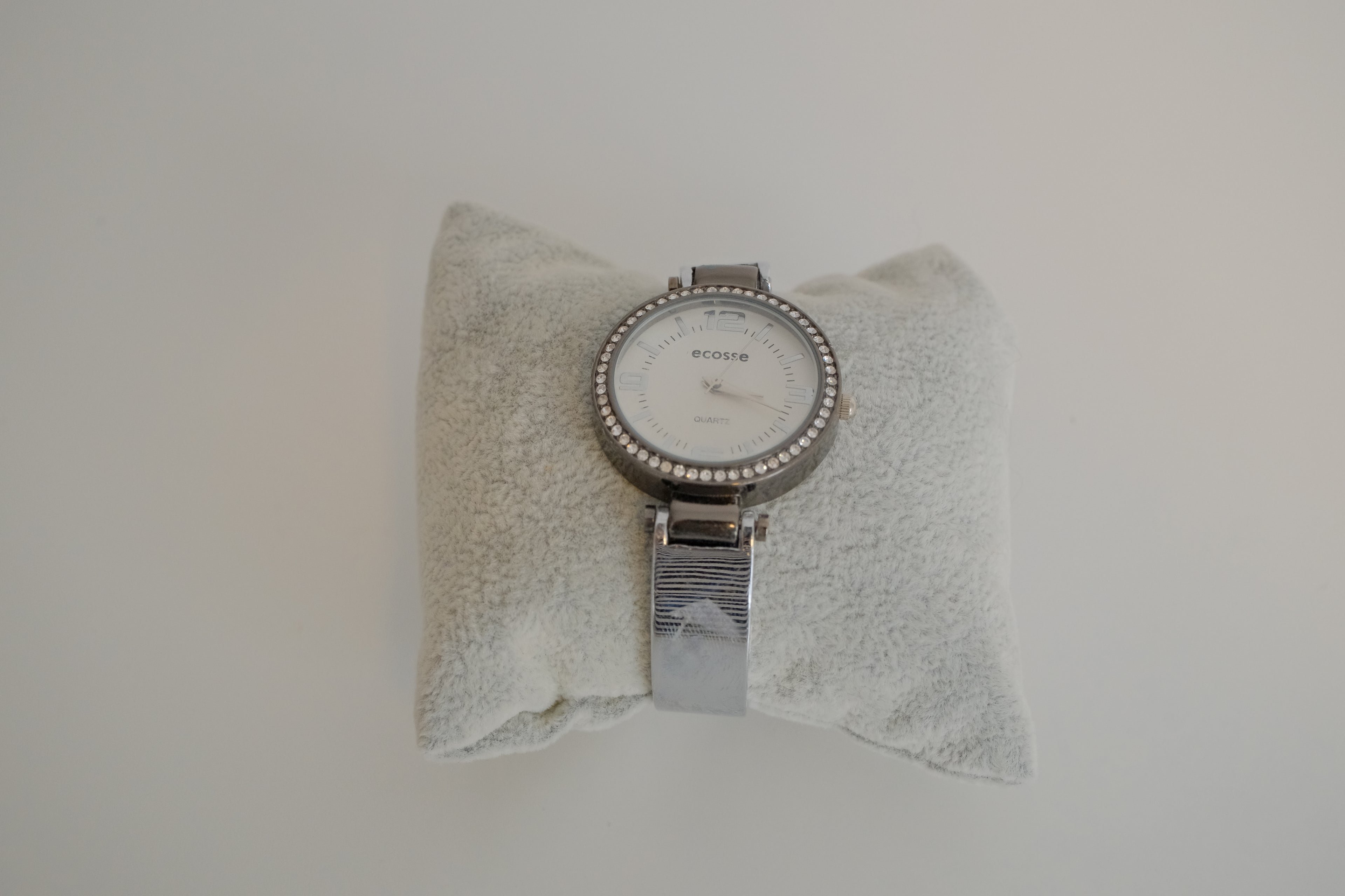 Ecosse Quartz Silver Tone Cuff watch
