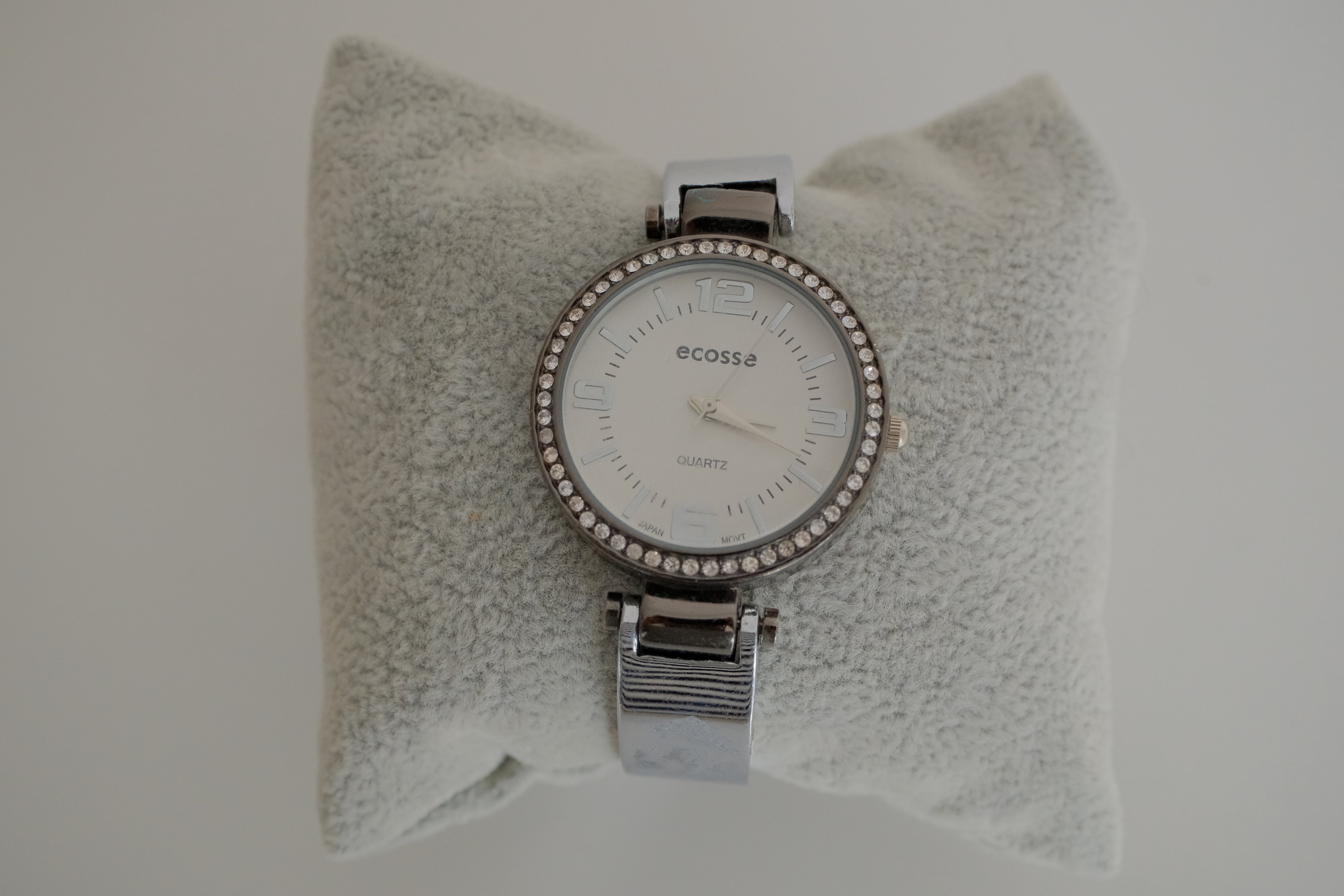 Ecosse Quartz Silver Tone Cuff watch