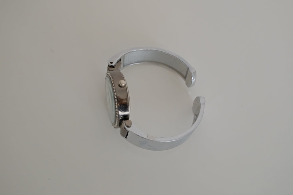 Ecosse Quartz Silver Tone Cuff watch