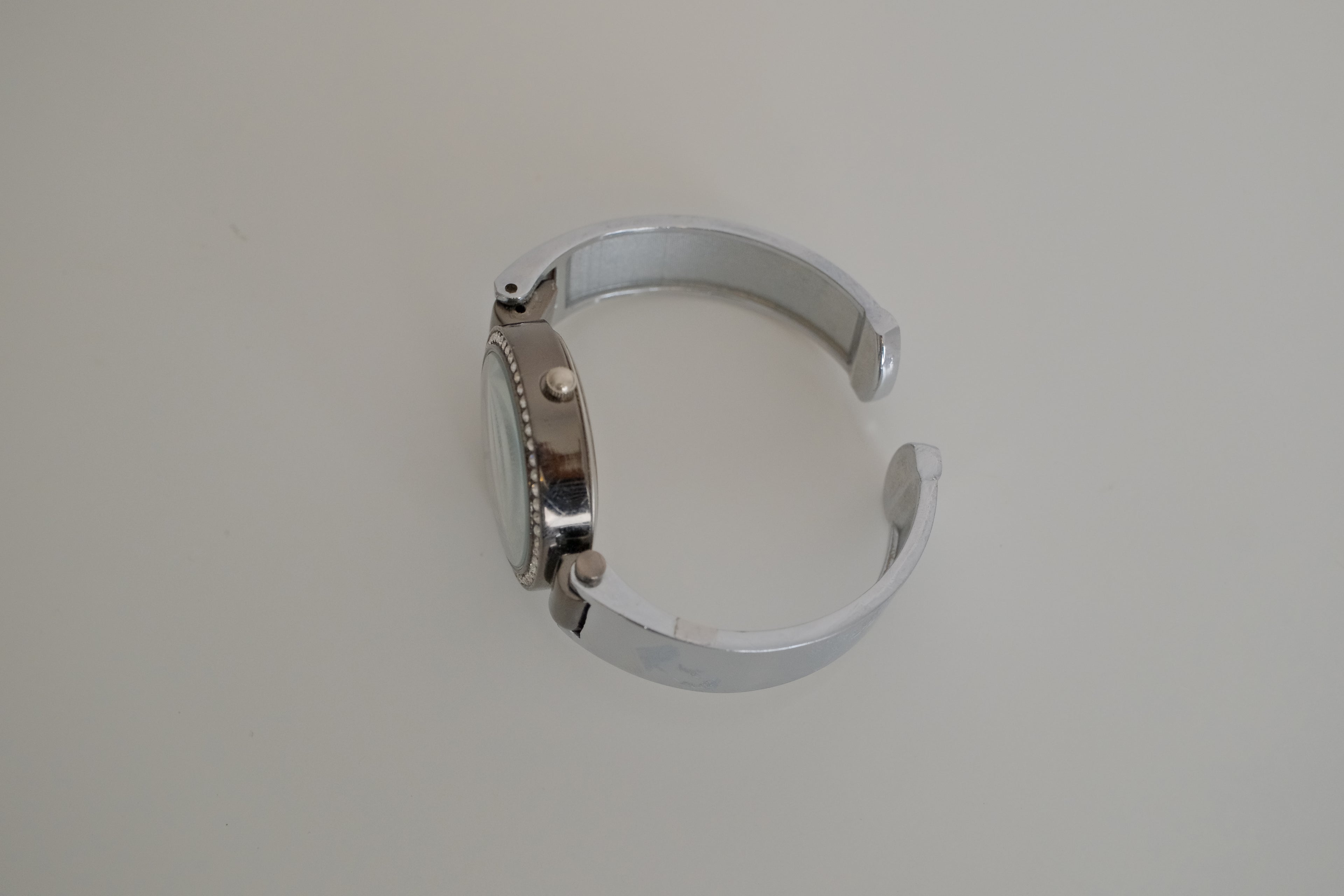 Ecosse Quartz Silver Tone Cuff watch