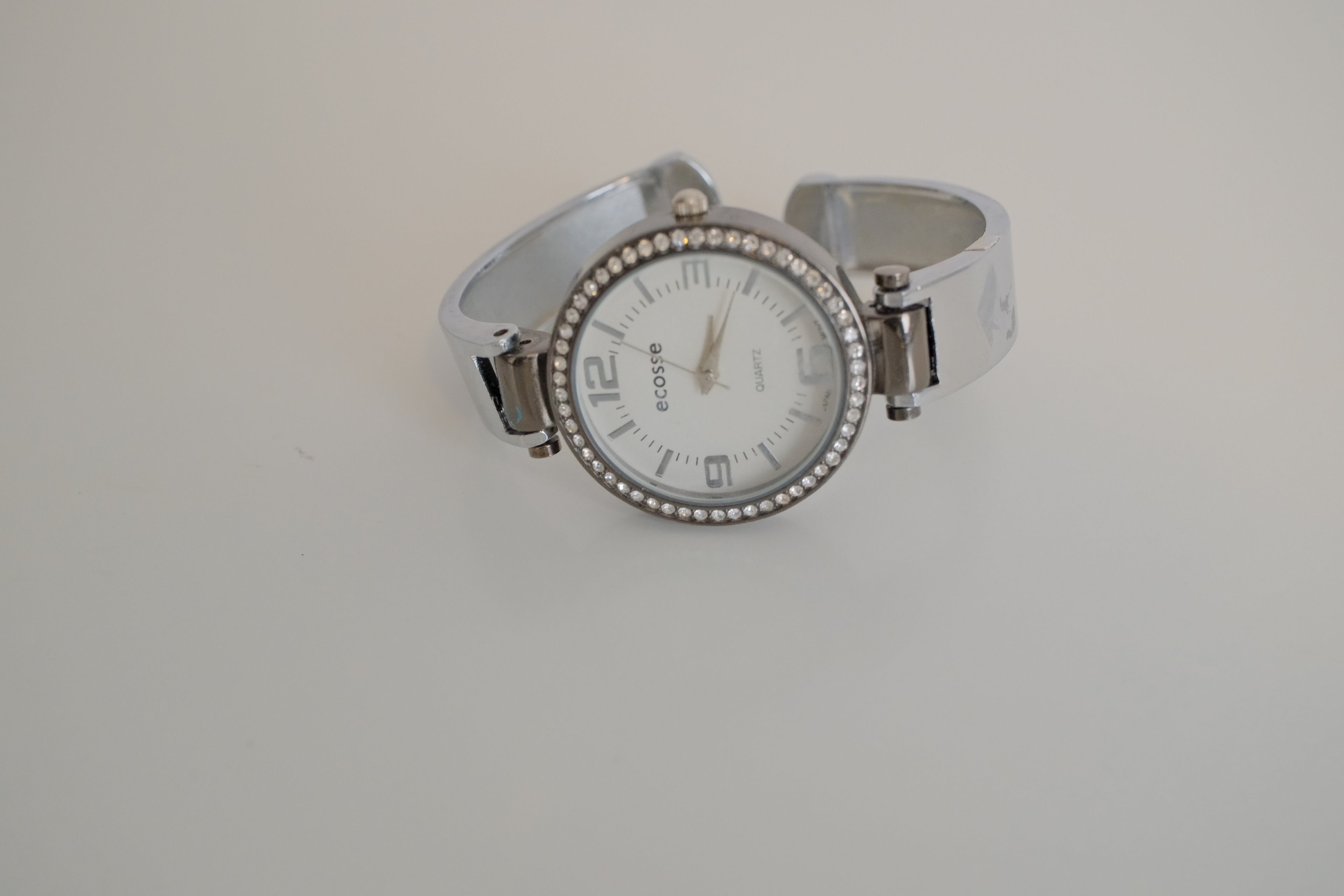 Ecosse Quartz Silver Tone Cuff watch