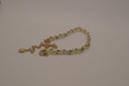 Vintage Green rhinestone flower necklace