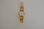 Orlean quartz watch with gold-tone finish
