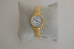 Timex quartz watch with gold-tone finish