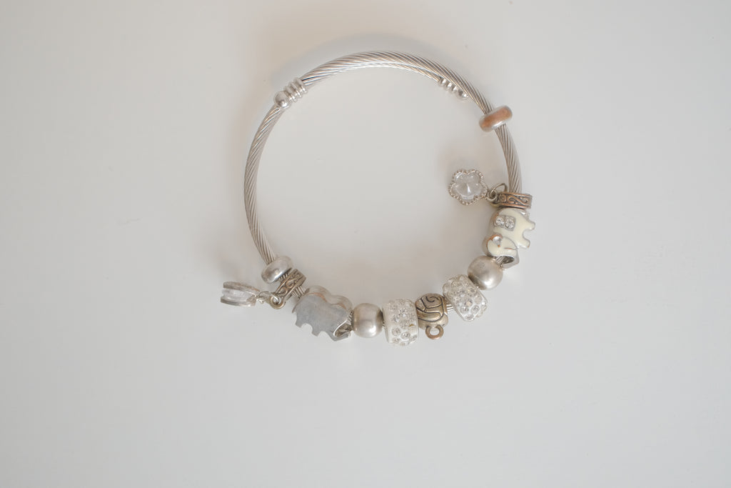 Vintage bracelet featuring elephant charms