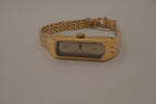 Vintage 1979 Gold-Plated Seiko Mechanical Watch with Faceted Glass