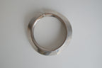 Vintage Silver toned Asymmetric hinged bangle