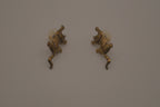 Vintage 1980s Jonette Jewelry (JJ) climbing kitty cat stud earrings