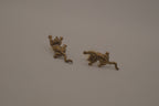 Vintage 1980s Jonette Jewelry (JJ) climbing kitty cat stud earrings