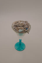 Dainty Blue & Silver Mystery Jewellery Jar