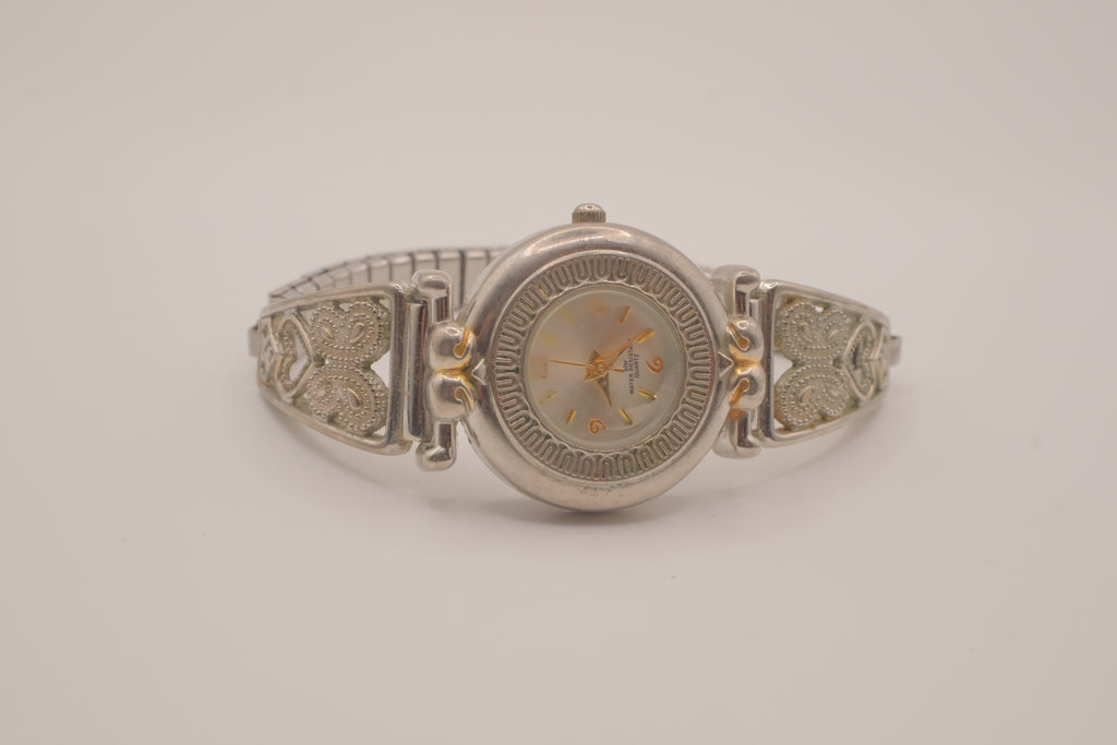 Vintage Butterfly motifs stretchy watch