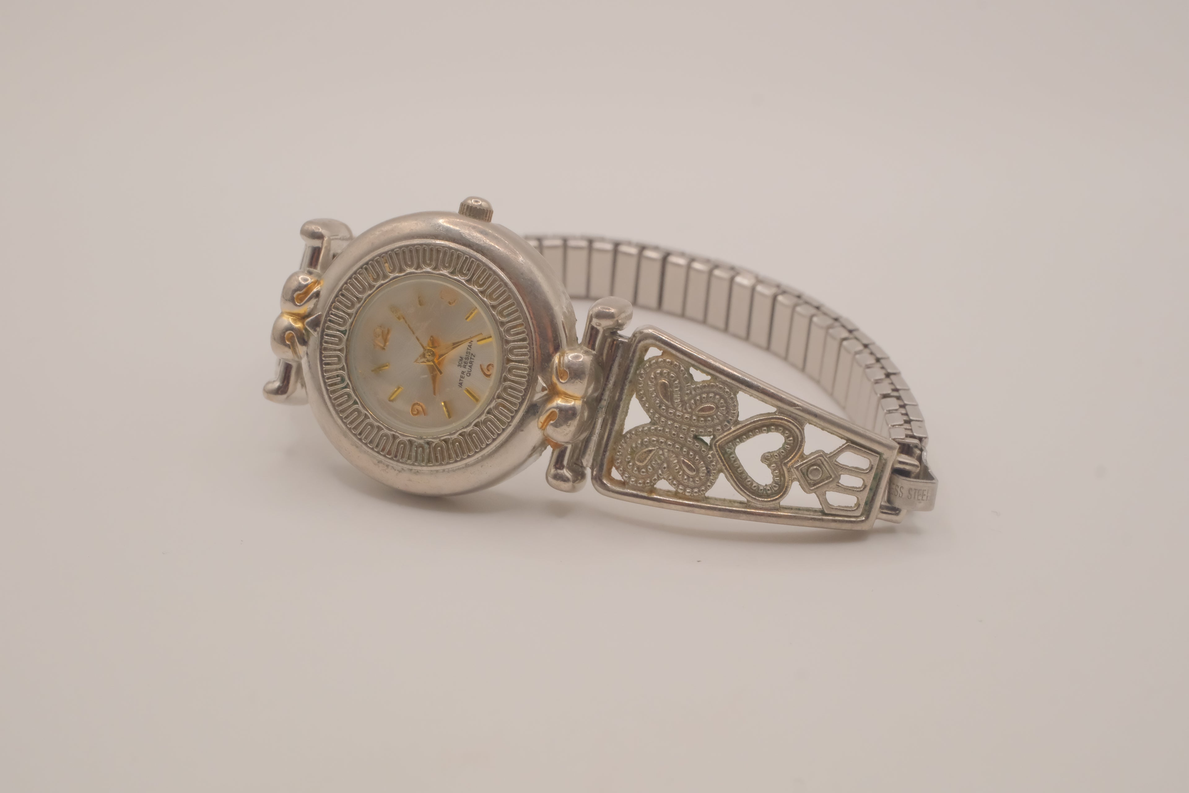 Vintage Butterfly motifs stretchy watch