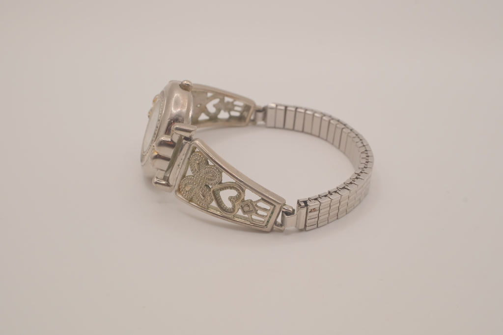 Vintage Butterfly motifs stretchy watch