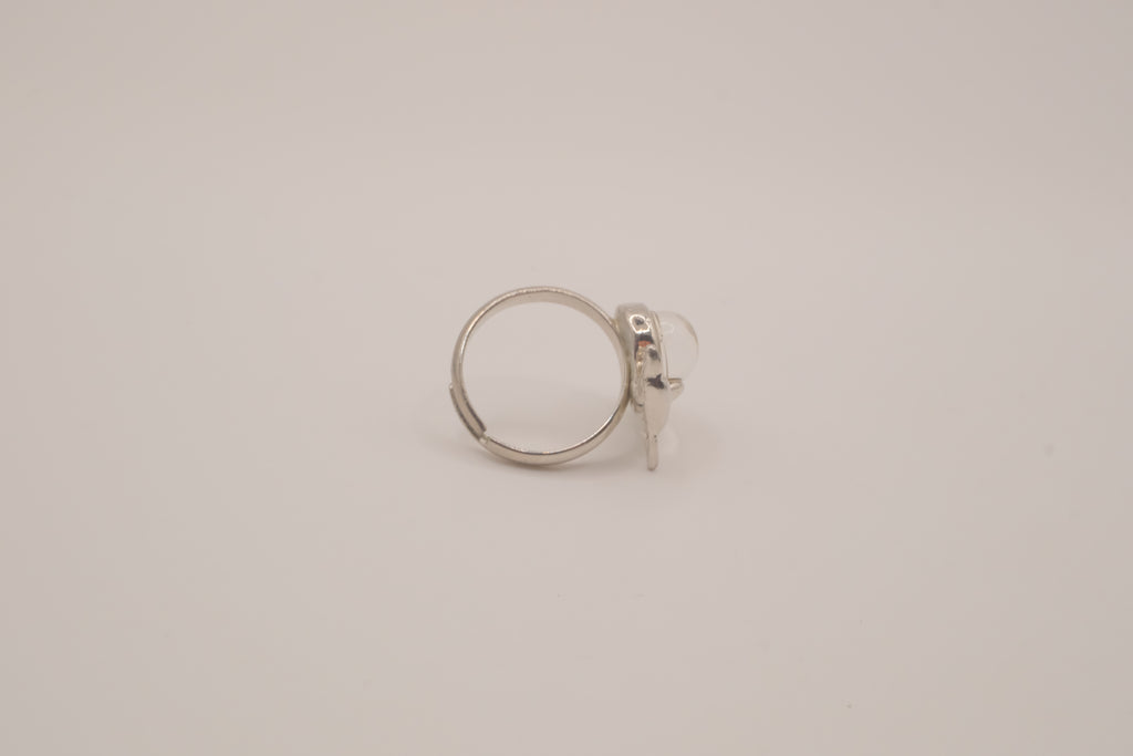Silver tone dolphin mood ring
