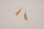 Vintage Damascene dangle earrings