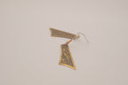 Vintage Damascene dangle earrings