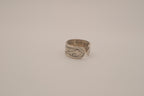 Silver tone dolphin cuff ring
