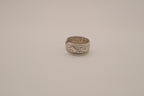 Silver tone dolphin cuff ring