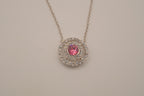 Swarovski Pink crystal pendant necklace