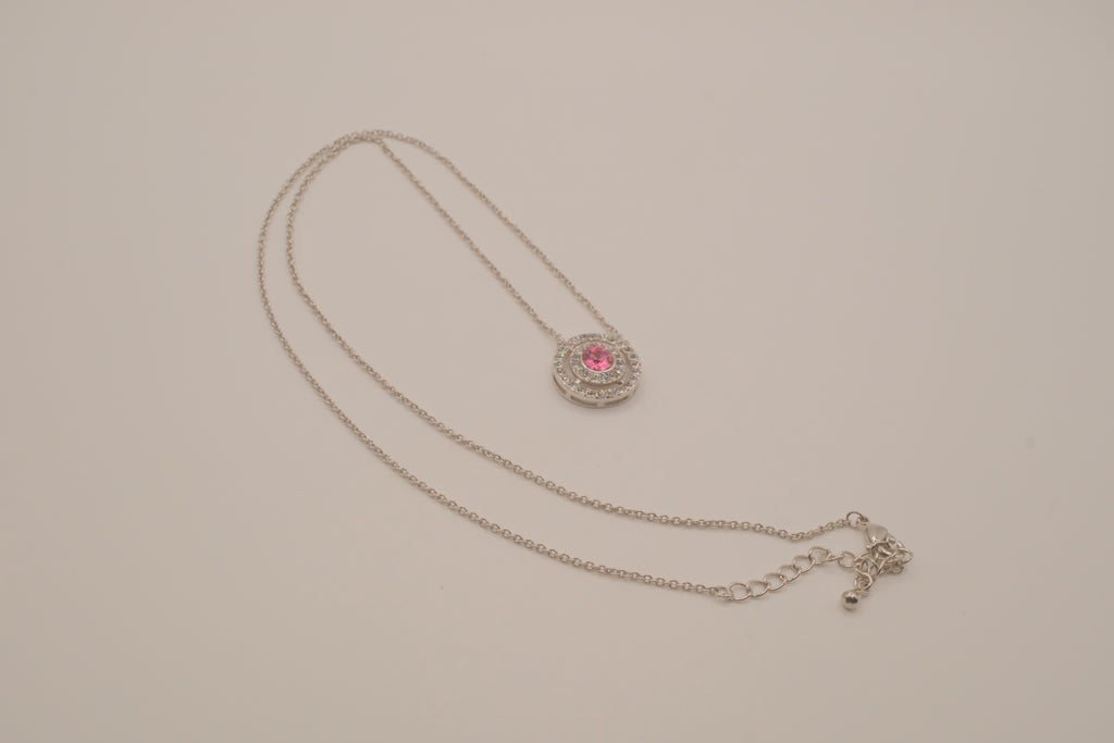 Swarovski Pink crystal pendant necklace
