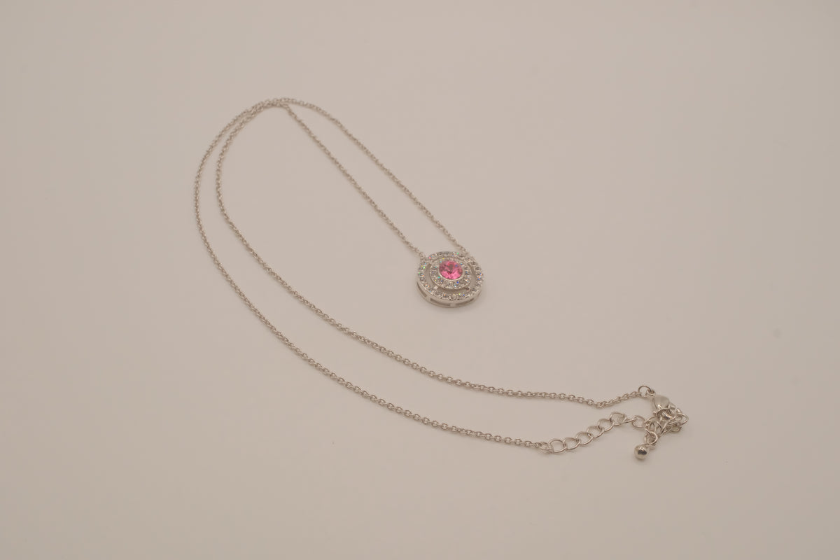 Swarovski Pink crystal pendant necklace