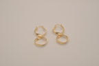 Vintage twisted hoop earrings