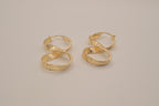 Vintage twisted hoop earrings