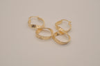 Vintage twisted hoop earrings