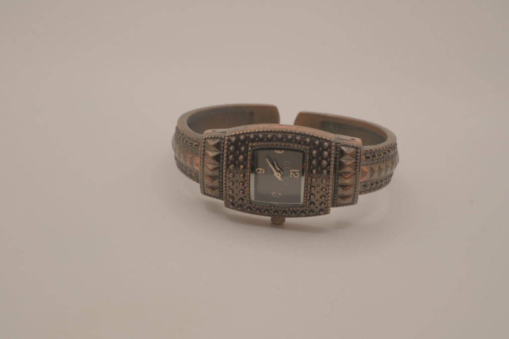 Bronze-toned cuff watch