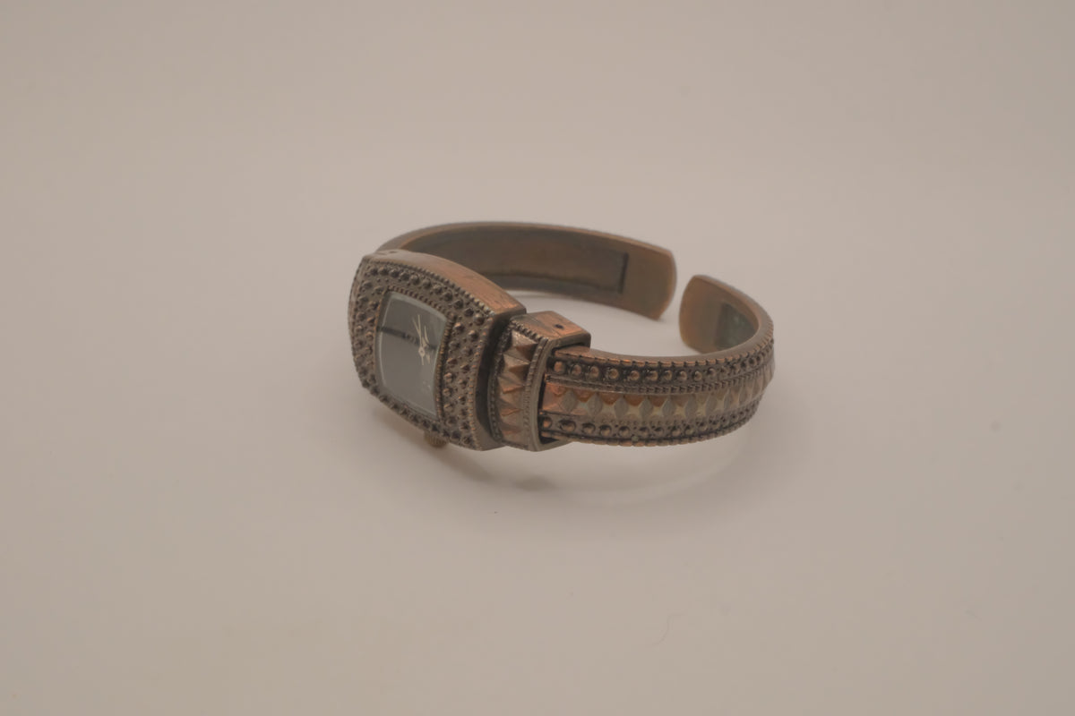 Bronze-toned cuff watch