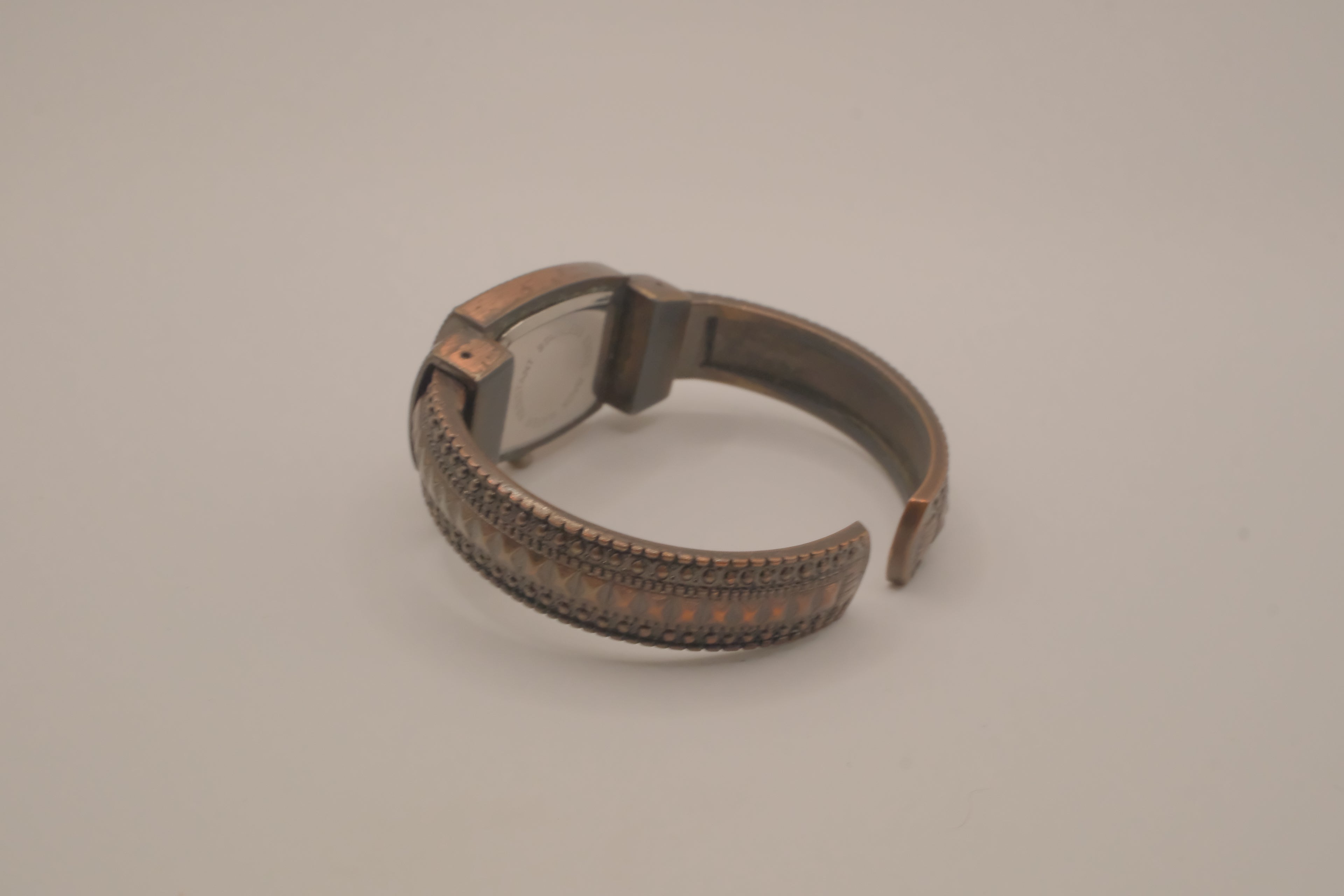 Bronze-toned cuff watch