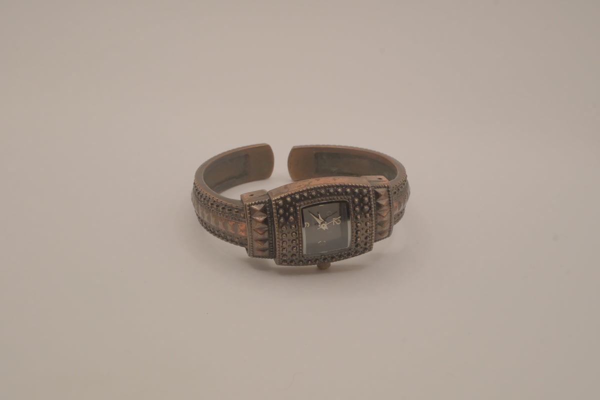 Bronze-toned cuff watch