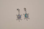 Abalone Turtle dangle earrings