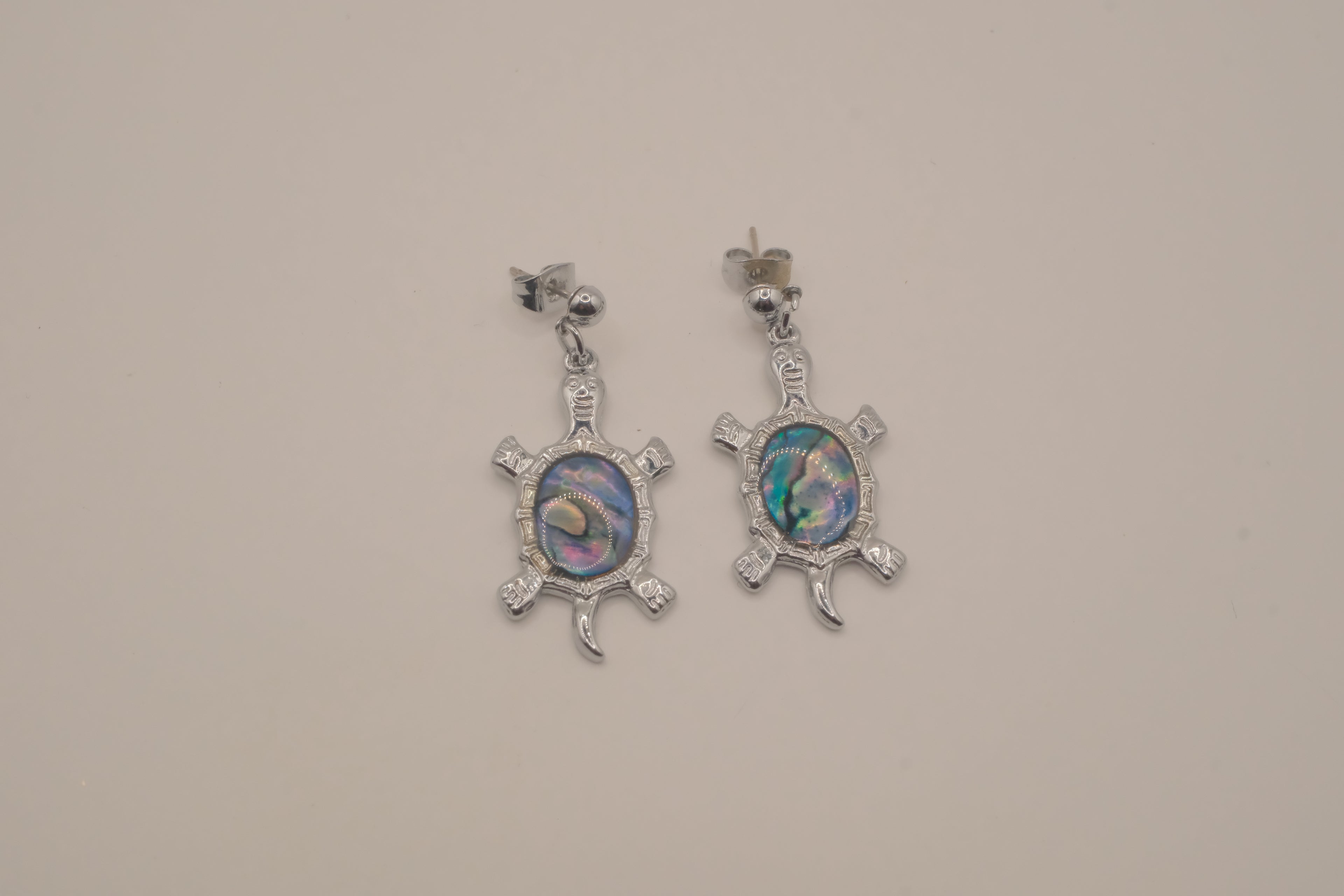 Abalone Turtle dangle earrings