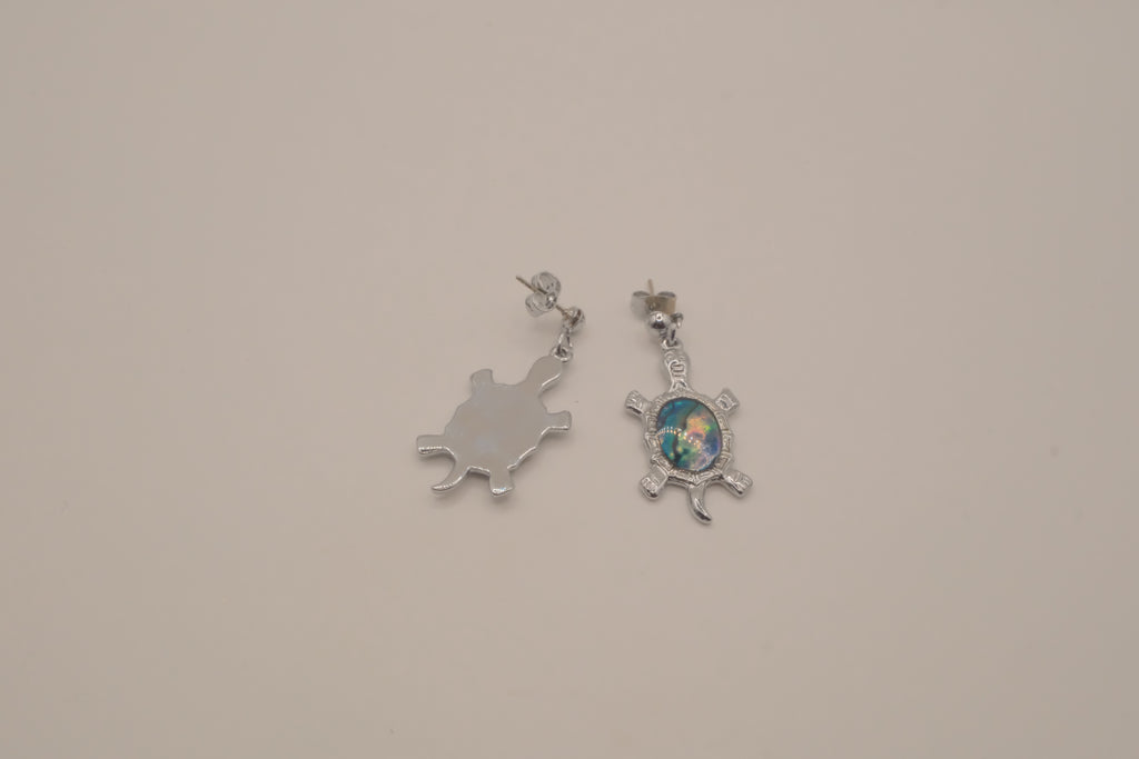 Abalone Turtle dangle earrings