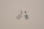 Abalone Turtle dangle earrings