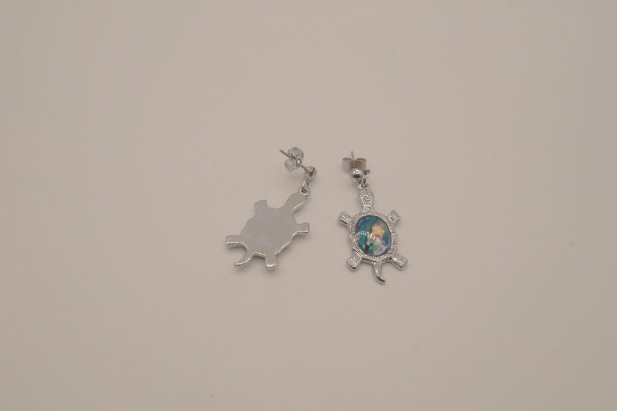 Abalone Turtle dangle earrings