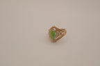 Vintage marquise-cut jade cocktail ring