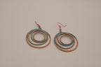 Bohemian copper dangle earrings