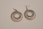 Bohemian copper dangle earrings
