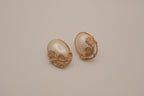 Vintage Lustrous Filigree faux Pearl Earrings