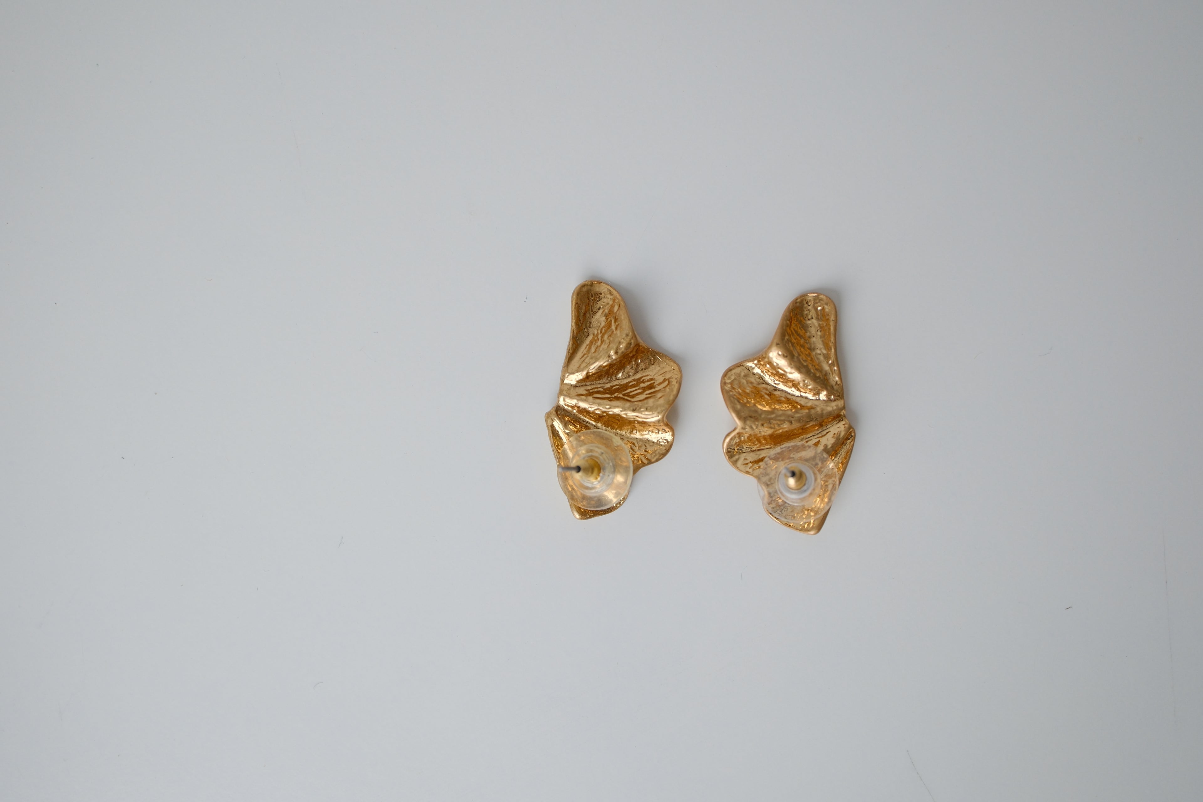Vintage Gold Tone statement stud earrings