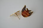 Vintage Cloisonné Fish stud earrings