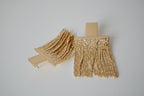 Vintage gold fringe stud earrings