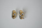 Abstract two-tone earrings